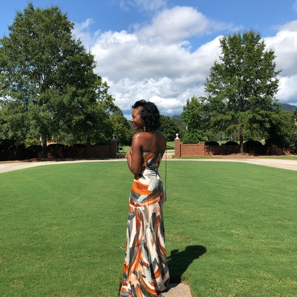 Multicolored Maxi Dress - Picture 5 of 6